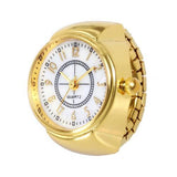 Mini Couple Watches for Women Men Ring Watch Round Dial Arabic Numerals Analog Quartz Ring Watches Ladies Finger Ring Watch Gift