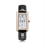 REBIRTH Brand Watch Women Elegant Retro Watches Fashion Ladies Quartz Watches Clock Women Casual Leather Women's Wristwatches