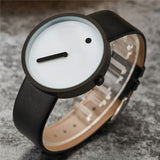Unique Gift Cool Minimalist Style Wristwatch Stainless Steel Creative Design Dot And Line Simple Leather Quartz Fashion Watches