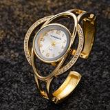 Luxury Women's Bracelet Watches Crystal Small Dial Fashion Quartz Watch Gold Silver Gift for Women Reloj Mujer