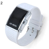 Fashion Casual Unisex Square Case LED Digital Display Sports Wrist Watch Gift