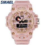 SMAEL Watch Women Wrist White Bracelet Sports For Running Stopwatch 50M Waterproof Clocks Kids 1811 Women's Sports Watches Child