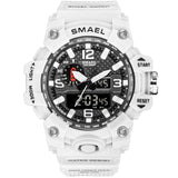 SMAEL Watch Women Wrist White Bracelet Sports For Running Stopwatch 50M Waterproof Clocks Kids 1811 Women's Sports Watches Child