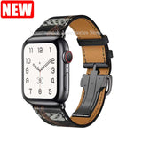 Genuine Leather Watch Band Strap for Apple Watch Band 6 5 4 3 2 1 SE Leather Wristband for Apple Watch 44mm 40mm 42mm 38mm Belt
