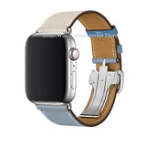 Genuine Leather Watch Band Strap for Apple Watch Band 6 5 4 3 2 1 SE Leather Wristband for Apple Watch 44mm 40mm 42mm 38mm Belt