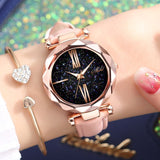 WOKAI Fashionable casual women's watch watches sky the stars watches female students trend strap watches Belt watch customized