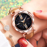 WOKAI Fashionable casual women's watch watches sky the stars watches female students trend strap watches Belt watch customized