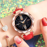 WOKAI Fashionable casual women's watch watches sky the stars watches female students trend strap watches Belt watch customized