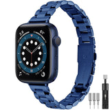 Women Stainless Steel Band for Apple Watch 6 SE 40mm 44mm Slim Metal Link Bracelet Strap for iWatch Series 5/4/3/2 38mm 42mm