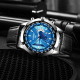 LINBERT 2021 Men Watch Non-Automatic Mechanical Watch Men's Belt Luminous Clock Quartz Fashion Business Watch Waterproof