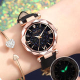 Fashion Women'S Pink Watch Leather Strap Small Quartz Watches Simple Design Wristwatch Relogio Feminino Montre Femme