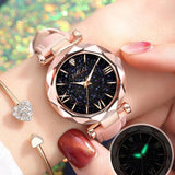 Fashion Women'S Pink Watch Leather Strap Small Quartz Watches Simple Design Wristwatch Relogio Feminino Montre Femme