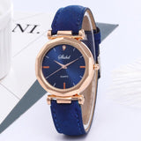 Fashion Women'S Pink Watch Leather Strap Small Quartz Watches Simple Design Wristwatch Relogio Feminino Montre Femme