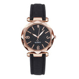 Fashion Women'S Pink Watch Leather Strap Small Quartz Watches Simple Design Wristwatch Relogio Feminino Montre Femme