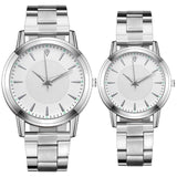 Wholesale 2PCS Luxury Watches Quartz  Watch Stainless Steel Strap Dial Casual Bracele Watch