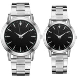 Wholesale 2PCS Luxury Watches Quartz  Watch Stainless Steel Strap Dial Casual Bracele Watch