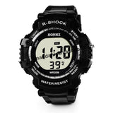 HONHX 53-801 Children's Cartoon Watches Kids Digital Watch Student Sports Multifunction Military Wristwatch