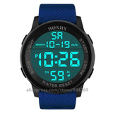 HONHX 199340-176 Cool Men Digital Student Sports Waterproof Wristwatch Hot Fashion Women Dress Watch Men LED Watches
