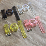 Watch Accessories For Casio 6900 Series Resin Strap Men's & Women's Transparent Sports With Pin Buckle